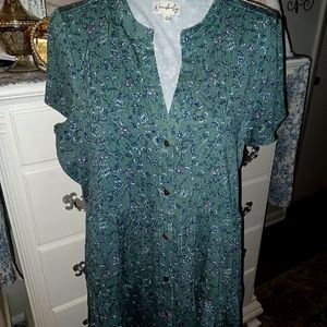 Wonderby, Baby Doll style tops, TWO for one, button up, NWOT, never worn, Med